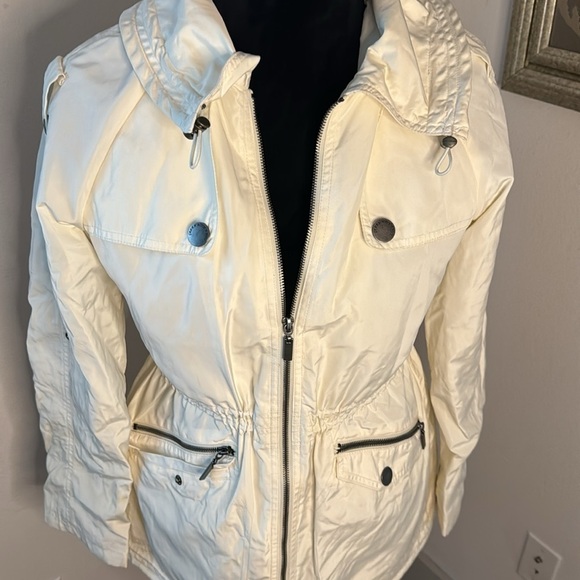 Green with Envy Sz S zip up utility pockets hoodie jacket coat - Picture 2 of 10